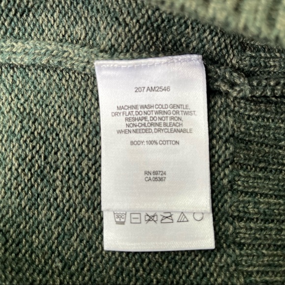 Columbia Olive Green Knit Quarter (1/4) Zip Pullover Sweater Size M - Picture 7 of 7